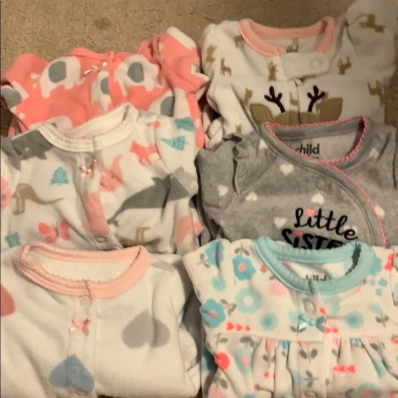 preemie fleece sleepers